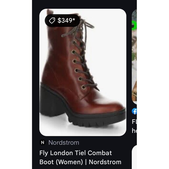 Fly London Burgundy Leather‎ Combat Boots Chunky Platform Heel Lace-Up Military - Picture 9 of 9